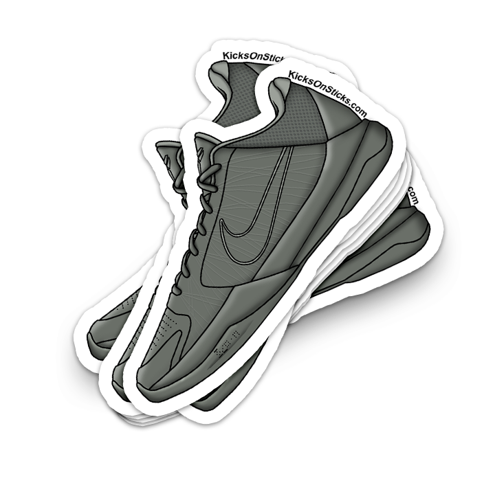 Kobe 5 "Fade To Black" Sneaker Sticker