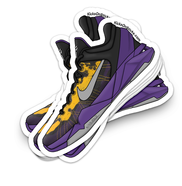 Kobe 7 "Poison Dart LAL" Sneaker Sticker