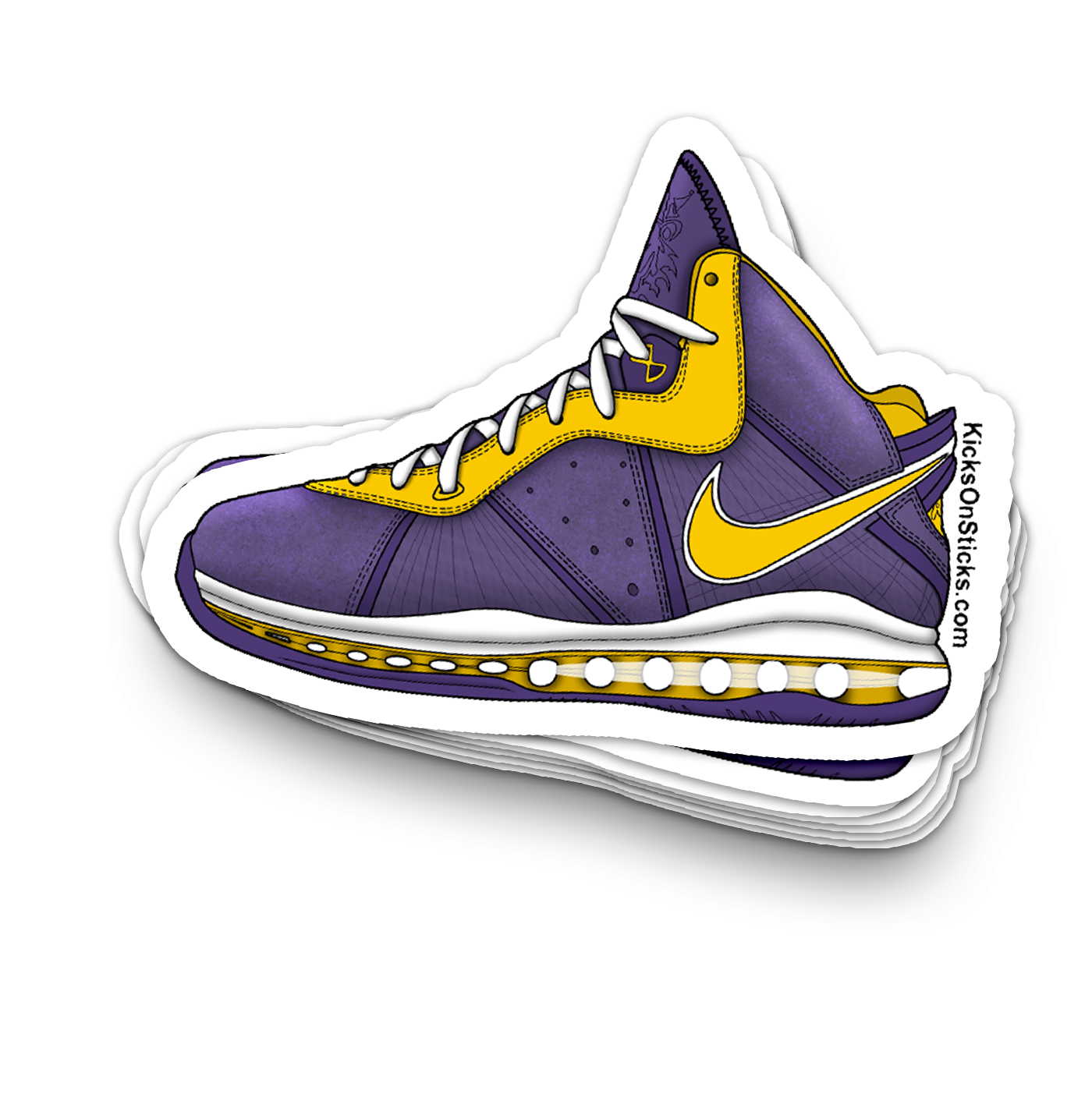 Lebron 8 "Lakers" Sneaker Sticker