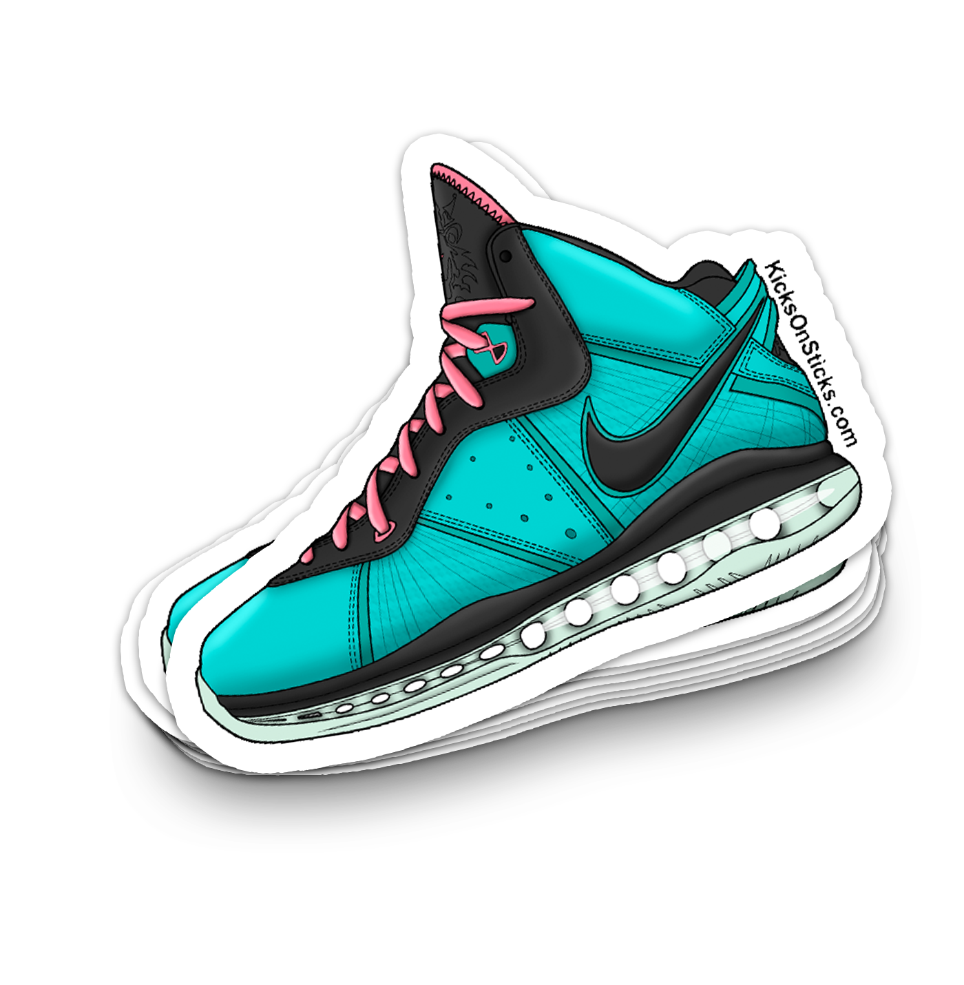Lebron 8 "South Beach" Sneaker Sticker