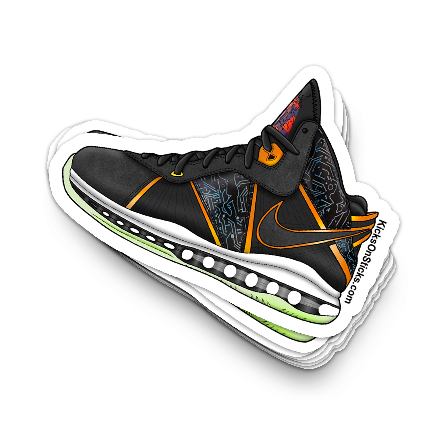 Lebron 8 "Space Jam" Sneaker Sticker