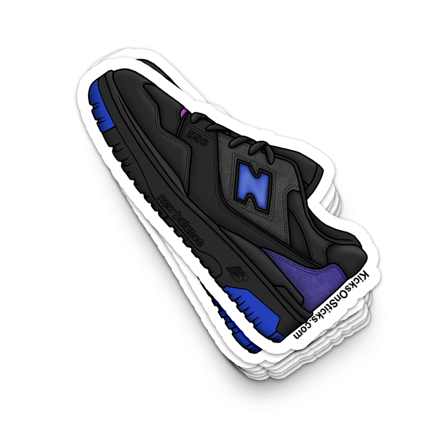 NB 550 "Miami Nights" Sneaker Sticker