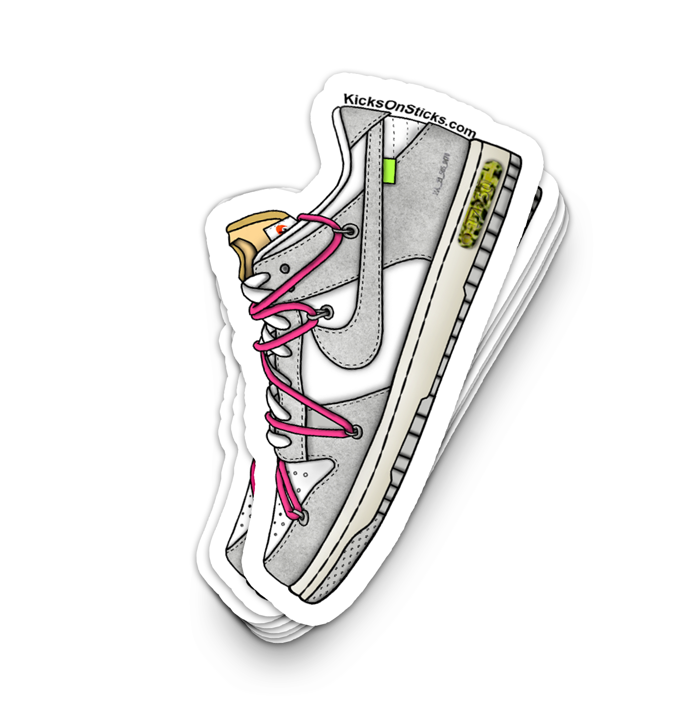 Dunk Low "Off-White Lot 17" Sneaker Sticker
