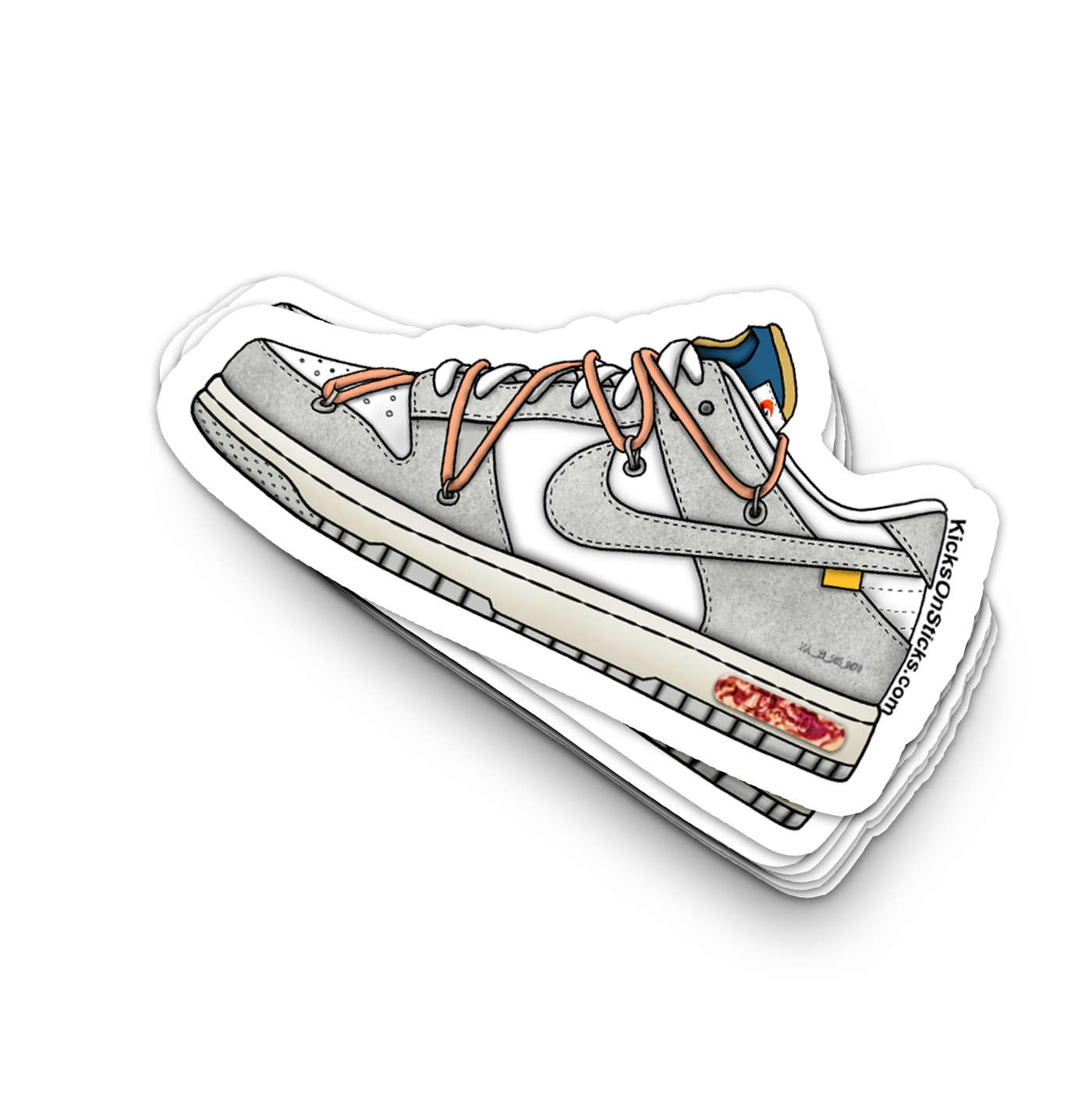 Dunk Low "Off-White Lot 19" Sneaker Sticker