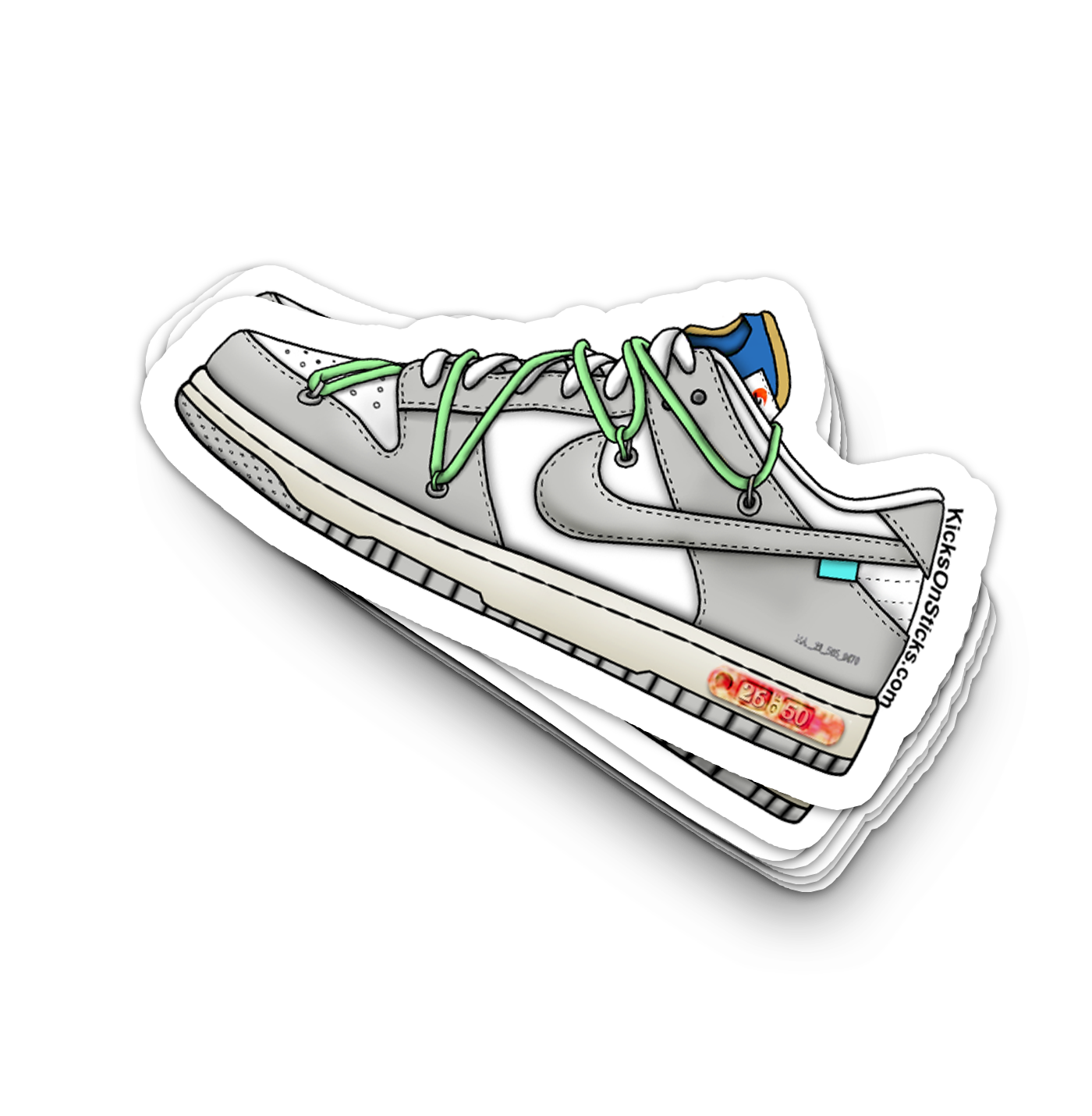 Dunk Low "Off-White Lot 26" Sneaker Sticker