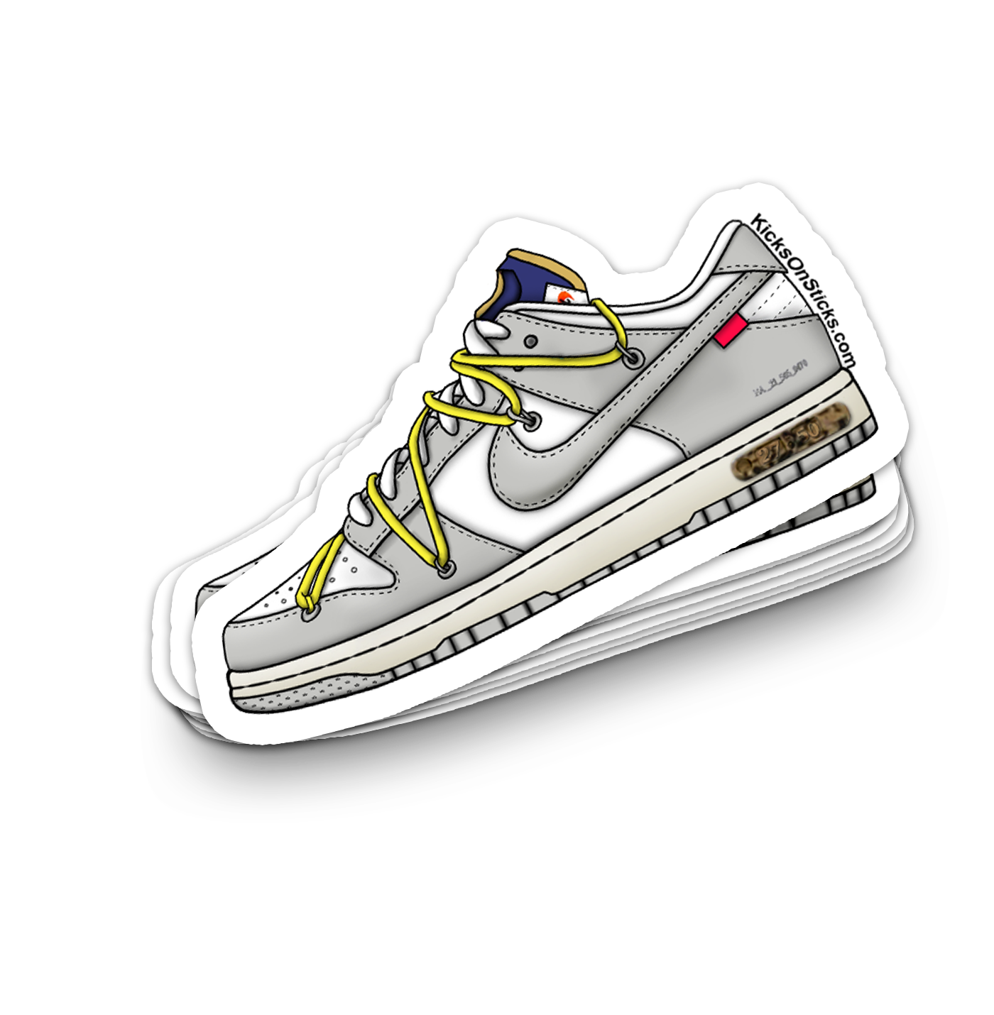 Dunk Low "Off-White Lot 27" Sneaker Sticker