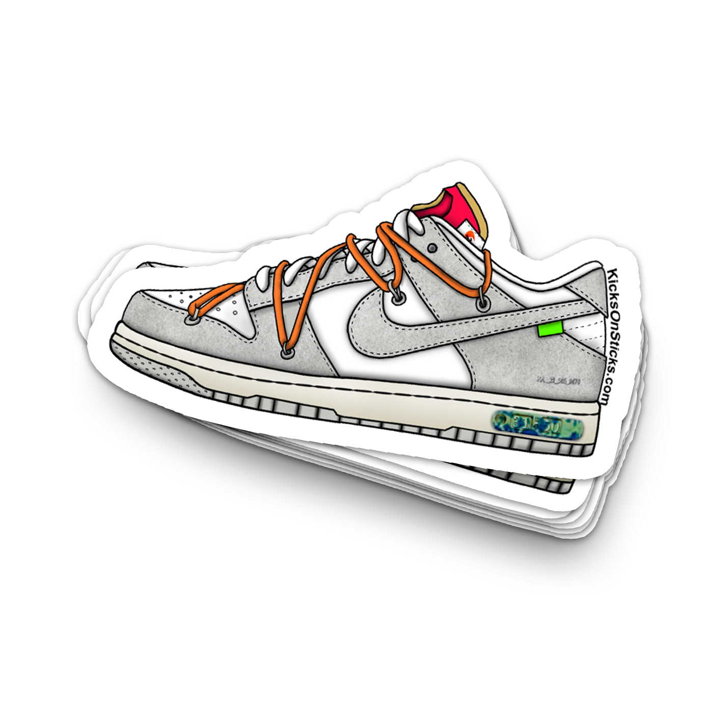 Dunk Low "Off-White Lot 31" Sneaker Sticker