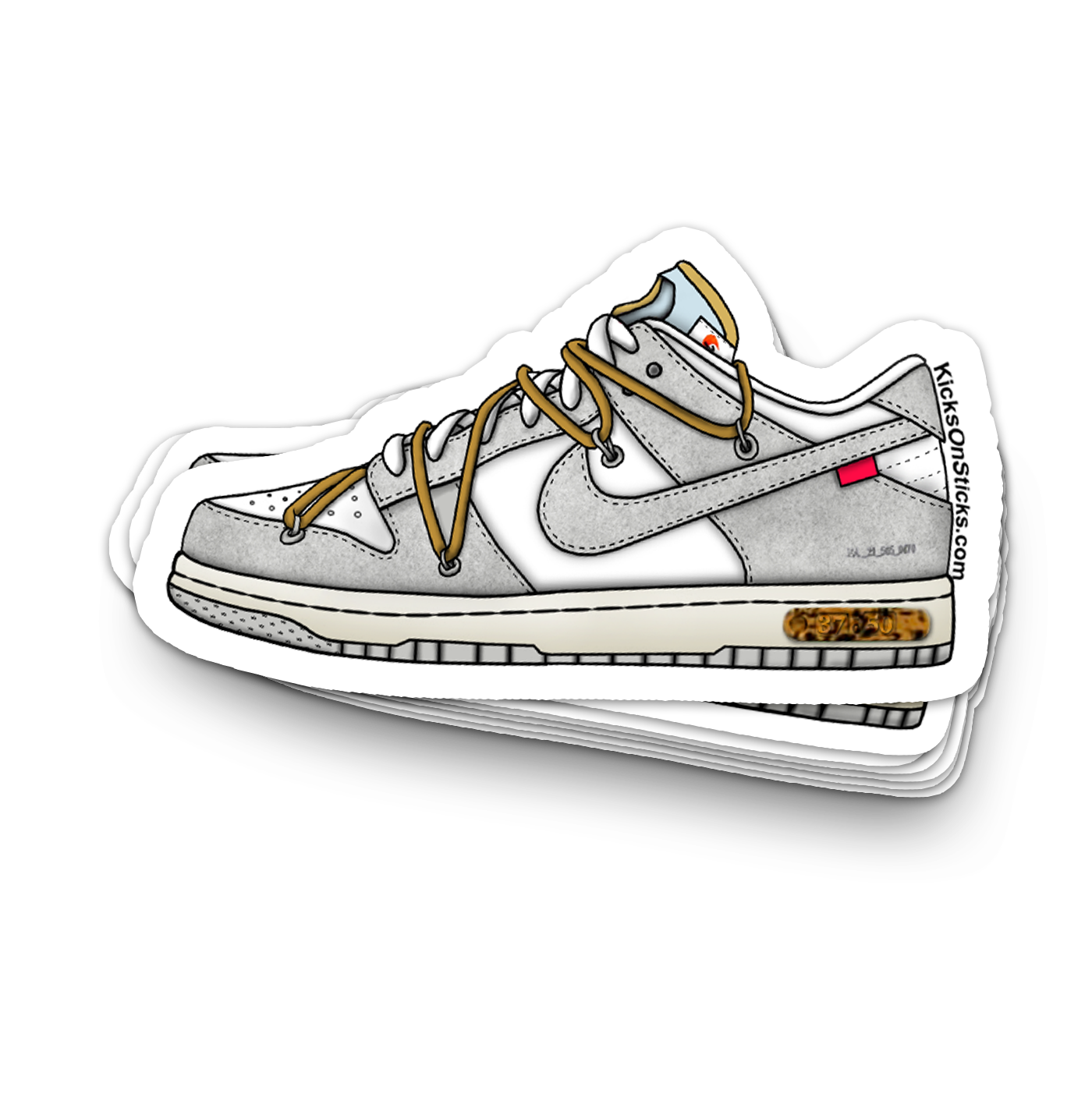 Dunk Low "Off-White Lot 37" Sneaker Sticker
