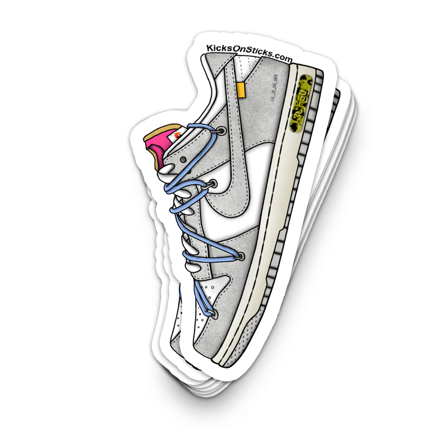 Dunk Low "Off-White Lot 38" Sneaker Sticker