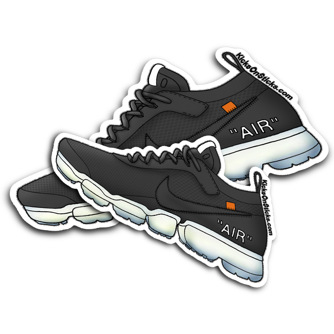 Vapormax Off White Black 2.0 Sneaker Sticker