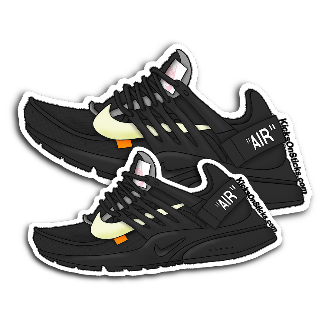 Presto Off-White "Black" Sneaker Sticker