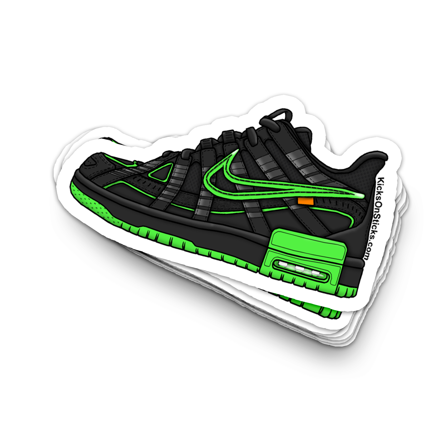 Rubber Dunk "Green Strike" Sneaker Sticker