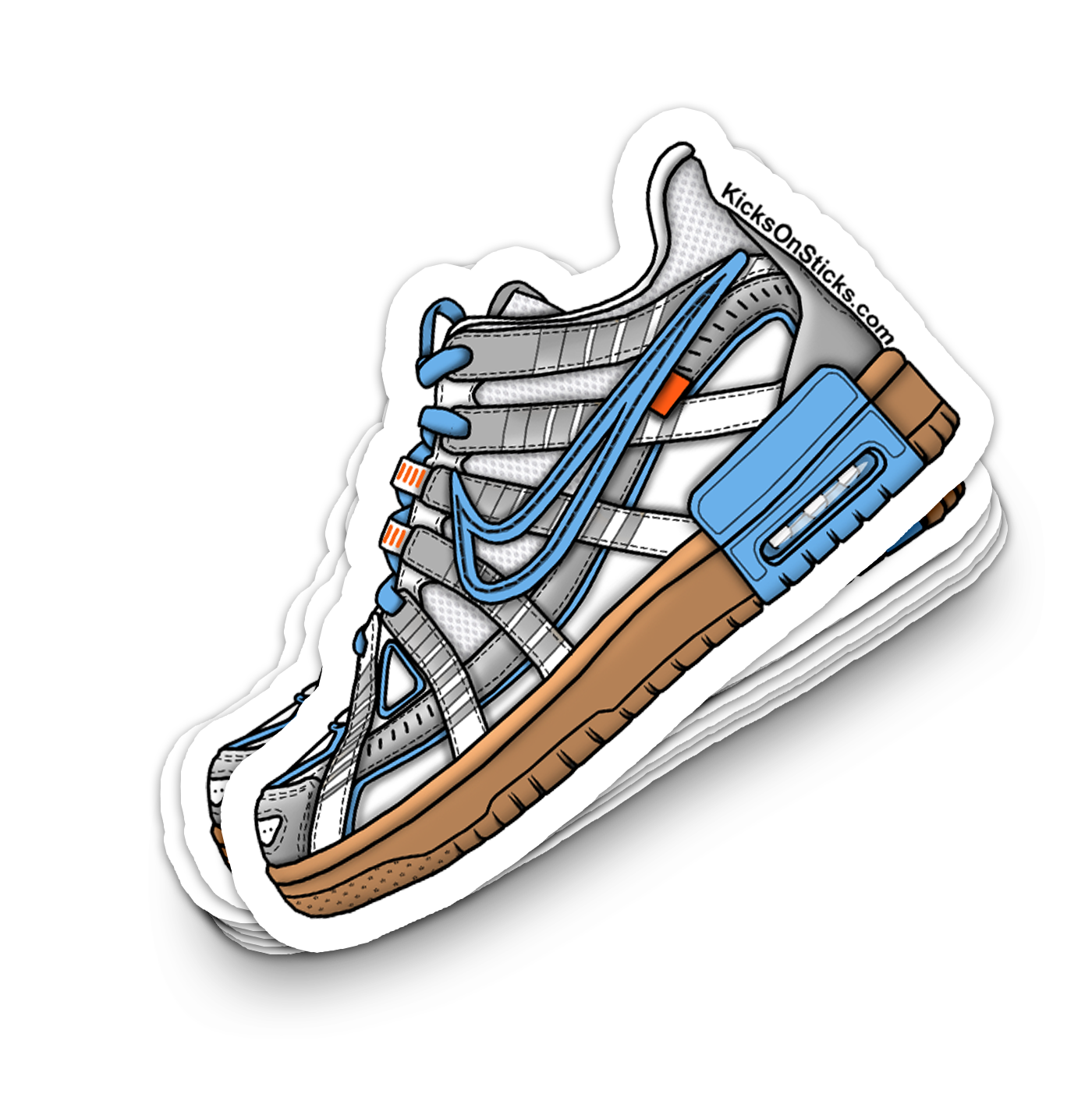 Rubber Dunk "University Blue" Sneaker Sticker