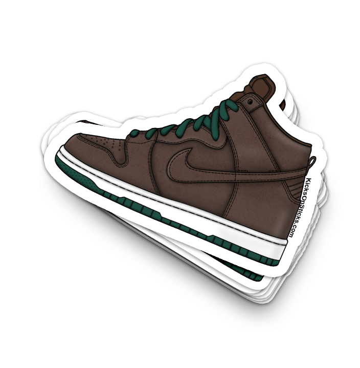 SB Dunk High "Baroque Pine Green" Sneaker Sticker