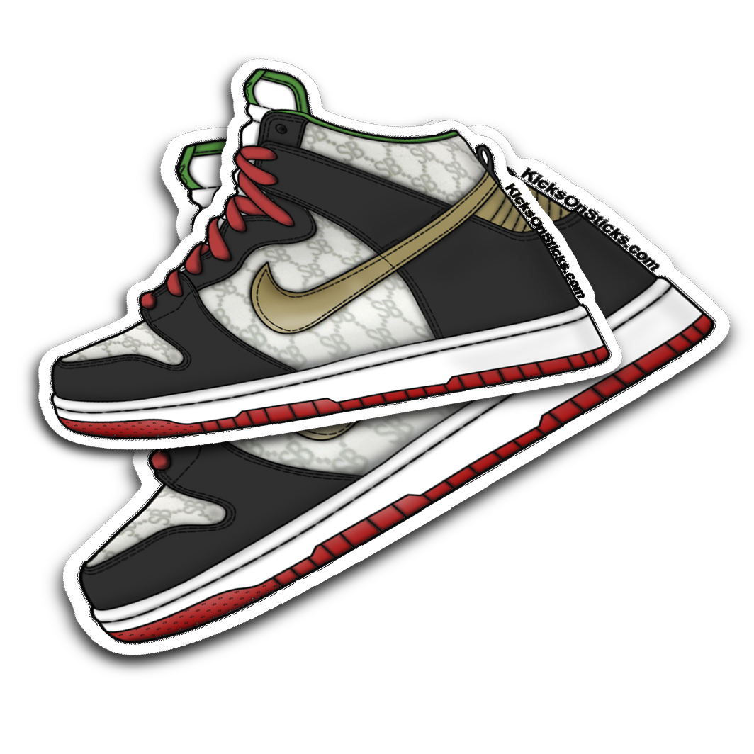 SB Dunk High "Black Sheep Paid In Full" Sneaker Sticker