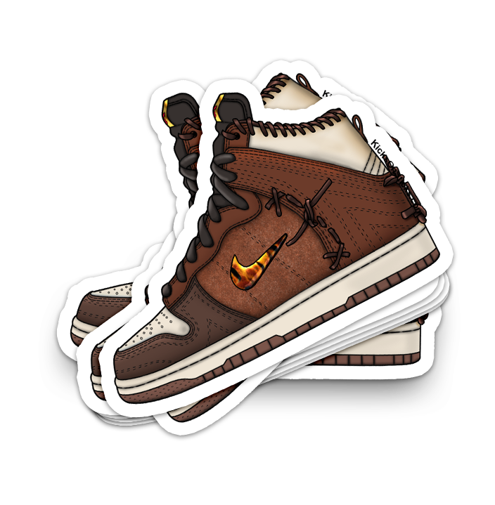 Dunk High "Bodega Brown" Sneaker Sticker