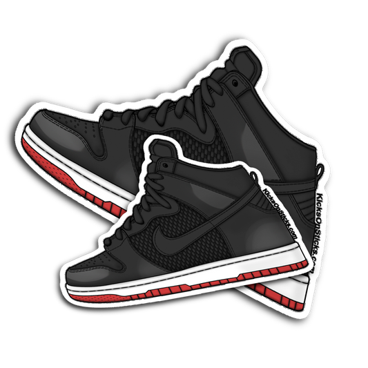 SB Dunk High "Bred" Sneaker Sticker