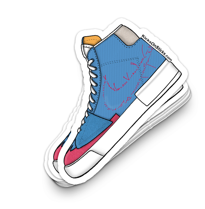 SB Blazer "Hack Pack Blue" Sneaker Sticker