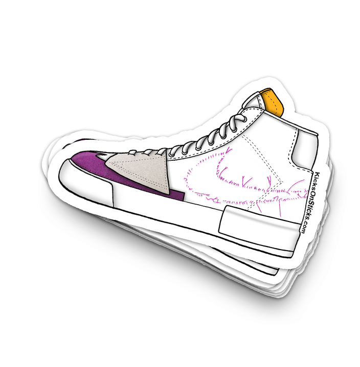 SB Blazer "Lakers" Sneaker Sticker