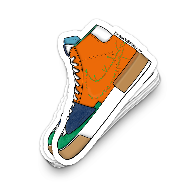 SB Blazer "Hack Pack Safety Orange" Sneaker Sticker