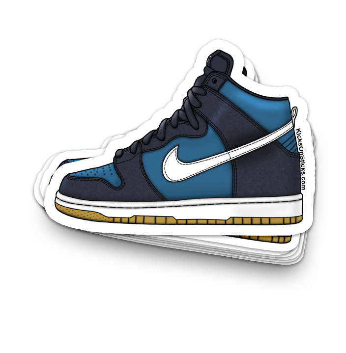 SB Dunk High "Industrial Blue" Sneaker Sticker
