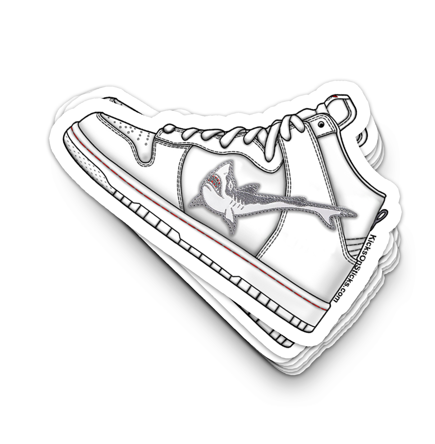 SB Dunk High "Oski White" Sneaker Sticker