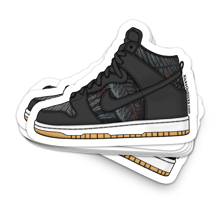 SB Dunk High "Rainforest" Sneaker Sticker
