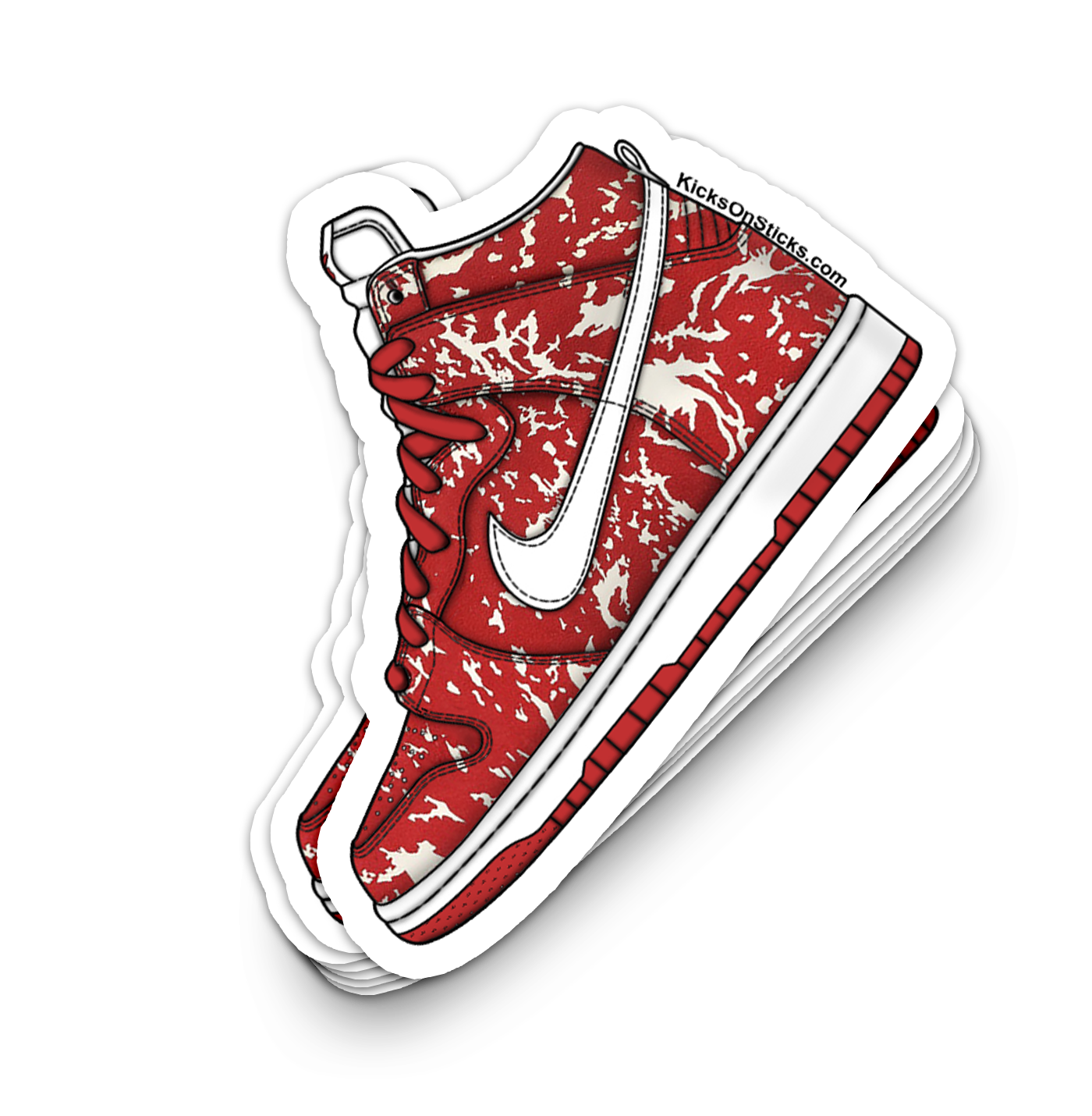 SB Dunk High "Red Meat" Sneaker Sticker