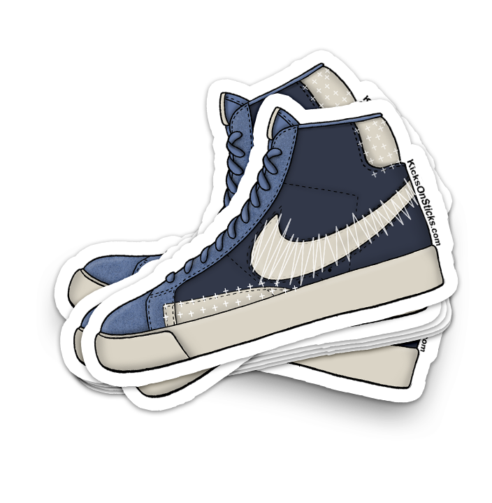 SB Blazer "Sashiko Navy" Sneaker Sticker