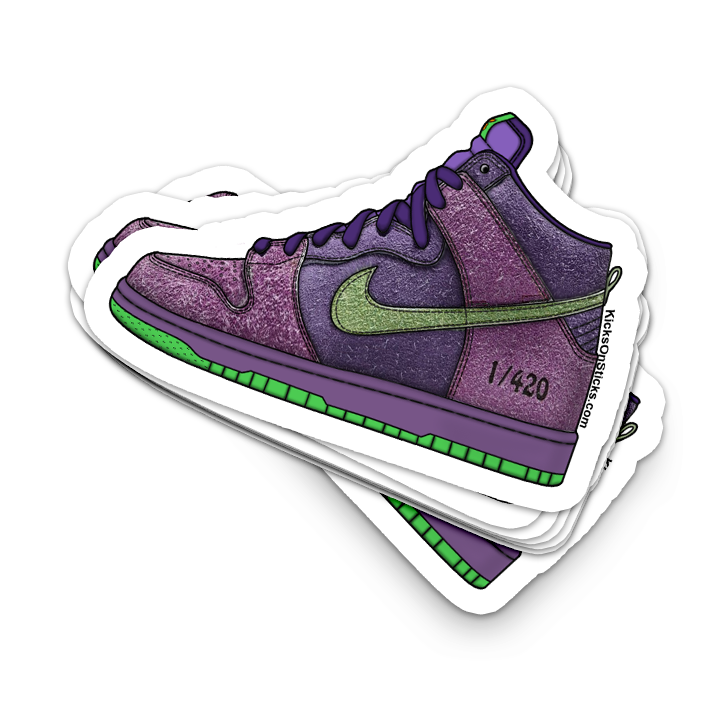 SB Dunk High "420 Reverse Skunk" Sneaker Sticker