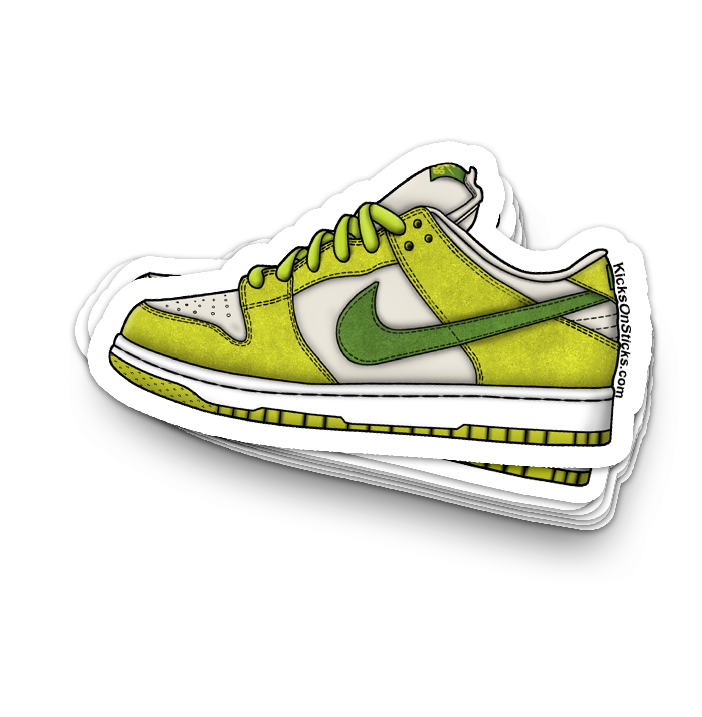 SB Dunk Low "420 Green Apple" Sneaker Sticker