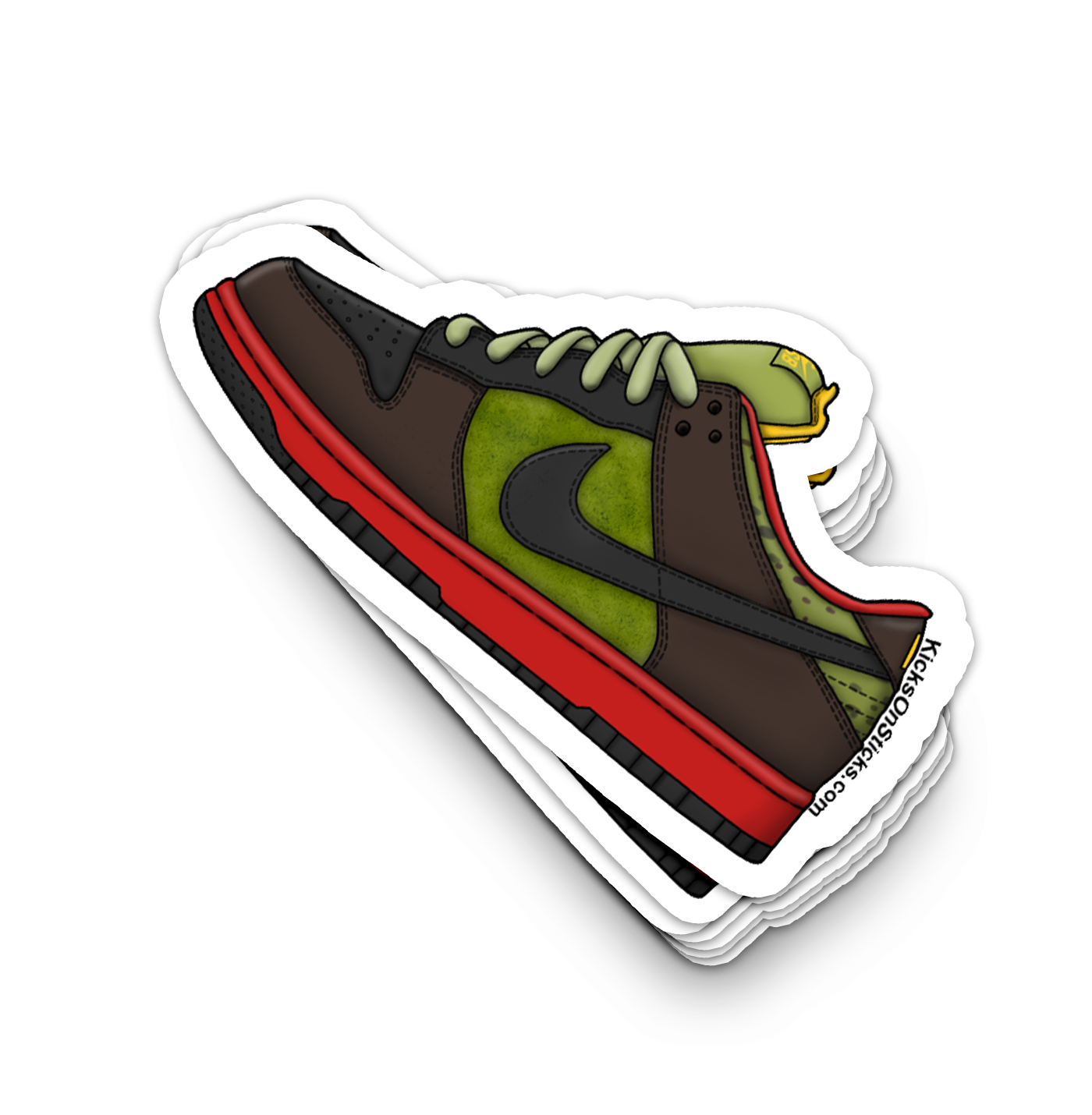 SB Dunk Low "Asparagus" Sneaker Sticker