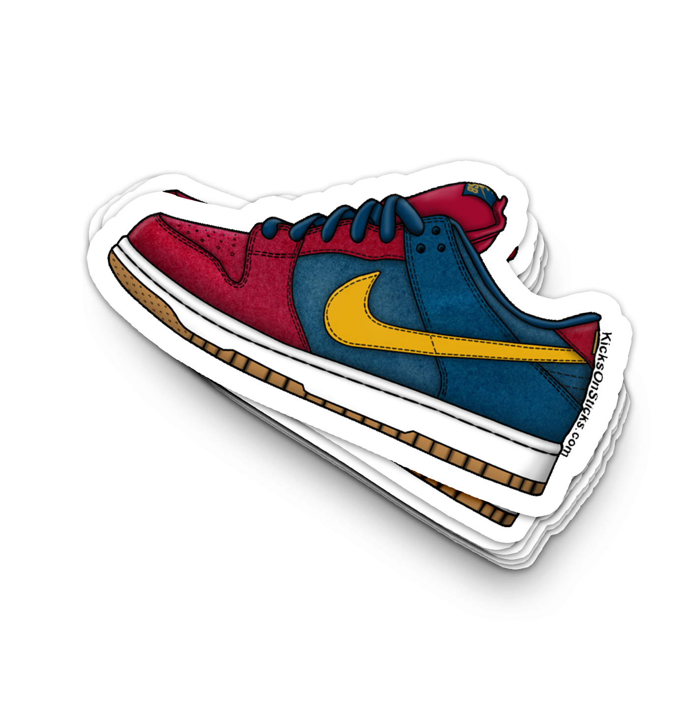 SB Dunk Low "Barcelona" Sneaker Sticker