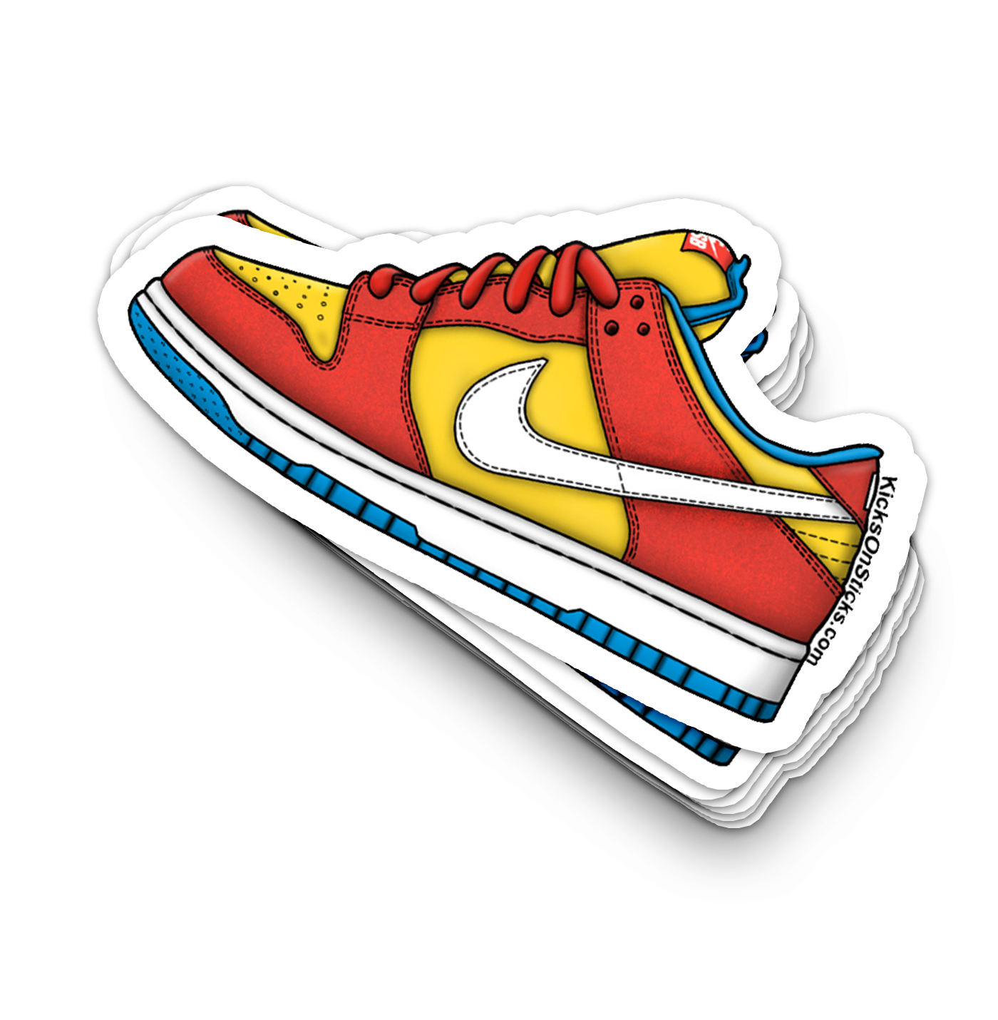 SB Dunk Low "Bart" Sneaker Sticker