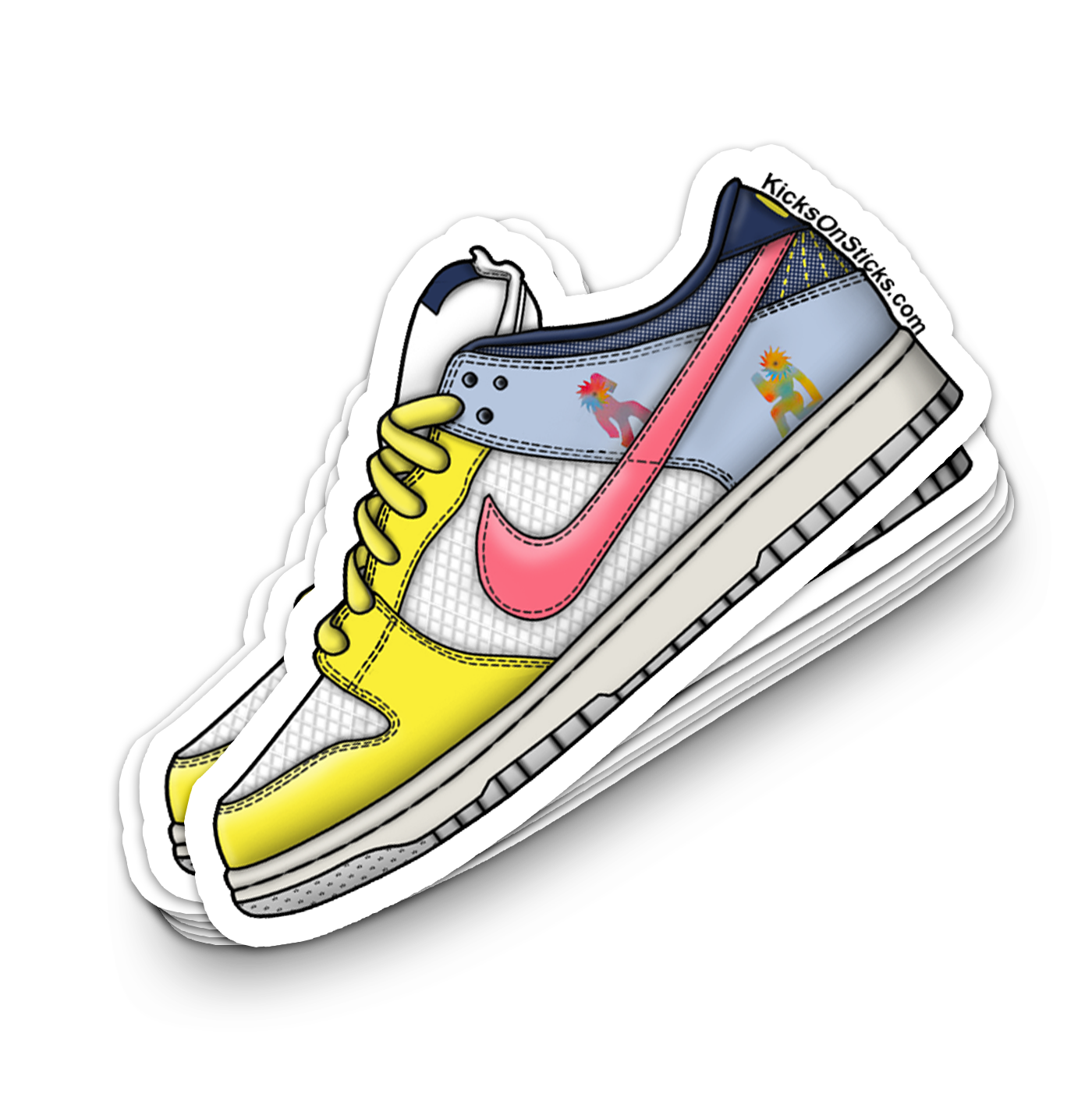 SB Dunk Low "Be True Xavier" Sneaker Sticker
