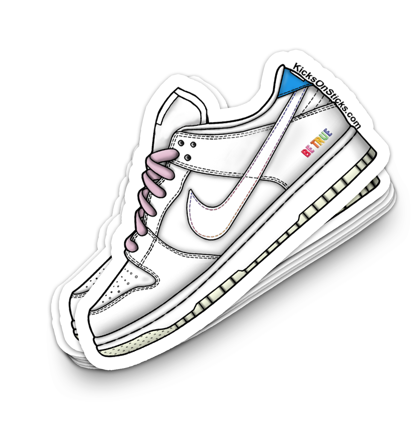 SB Dunk Low "Be True" Sneaker Sticker