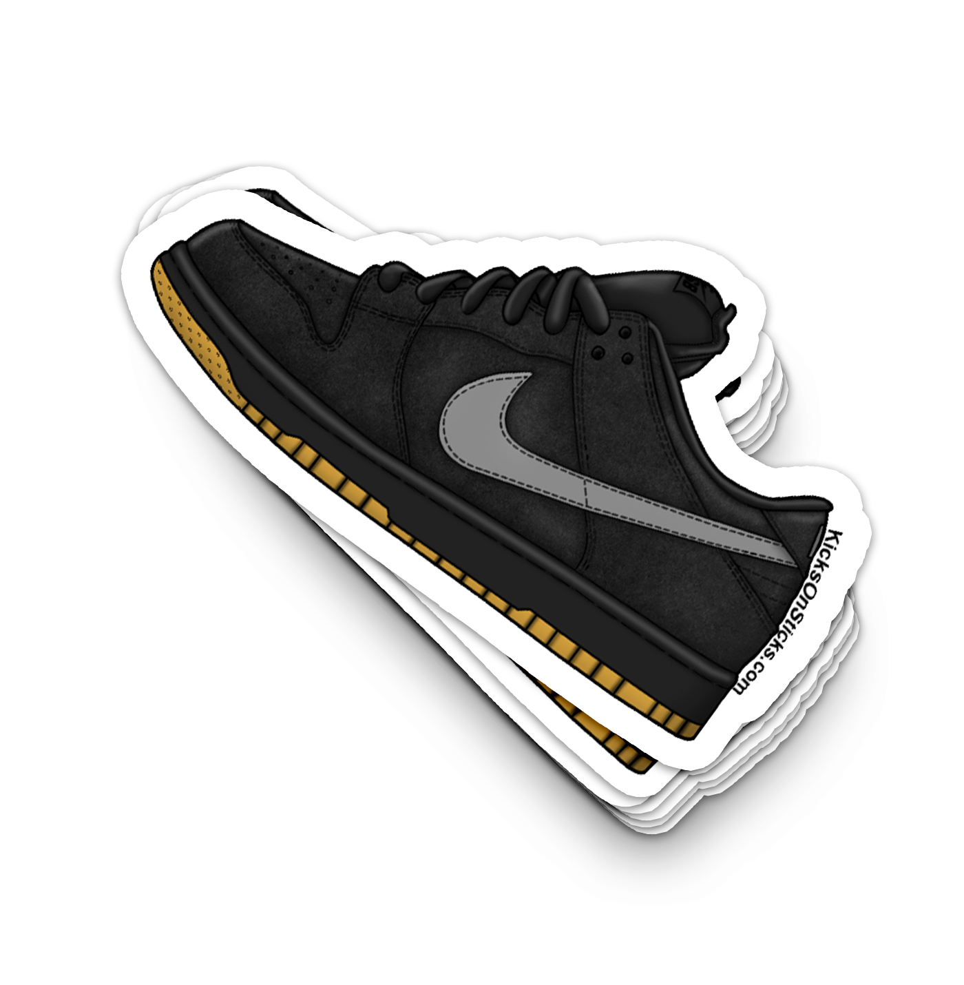 SB Dunk Low "Black Fog" Sneaker Sticker