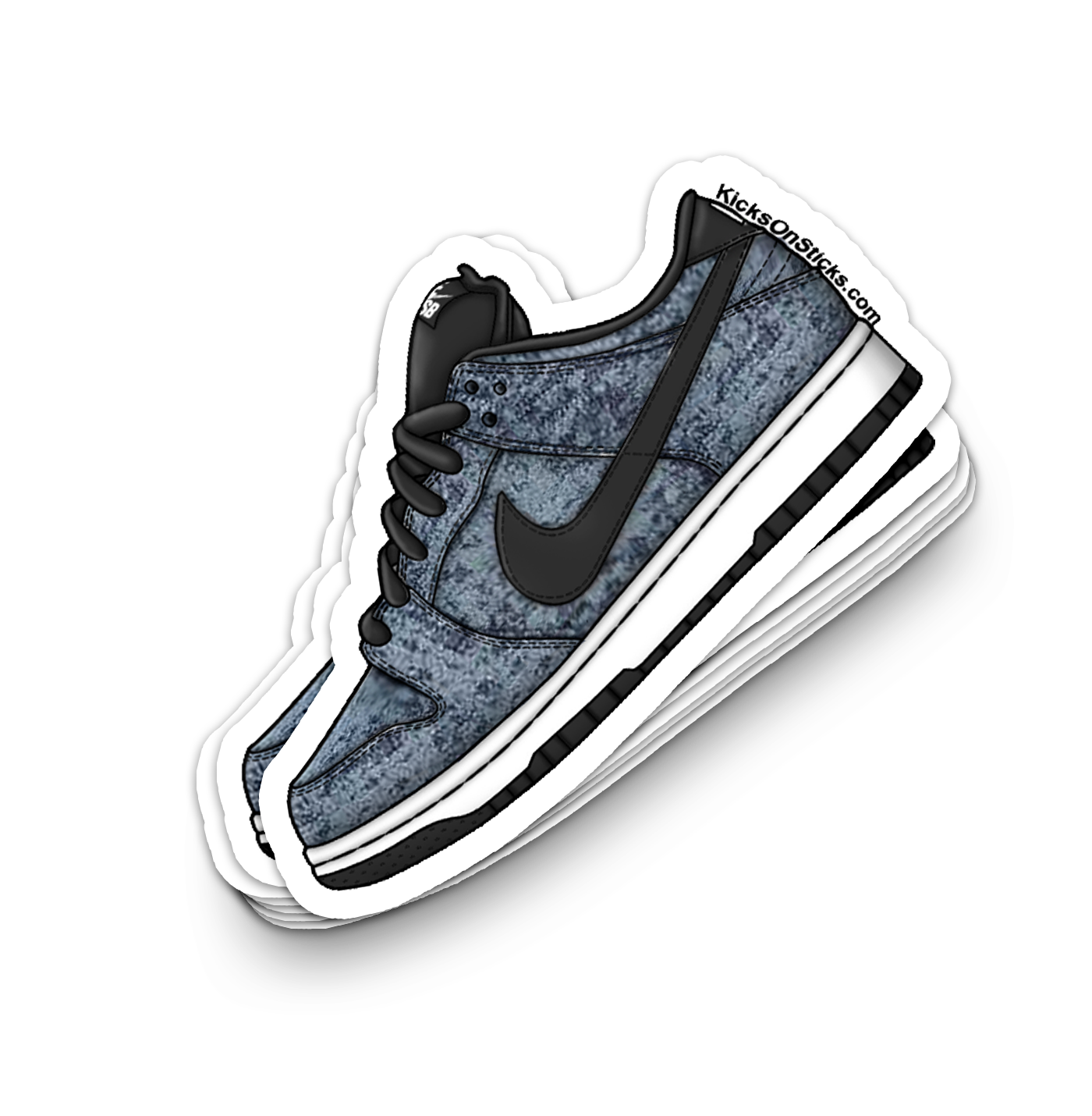 SB Dunk Low "Bleached Denim" Sneaker Sticker