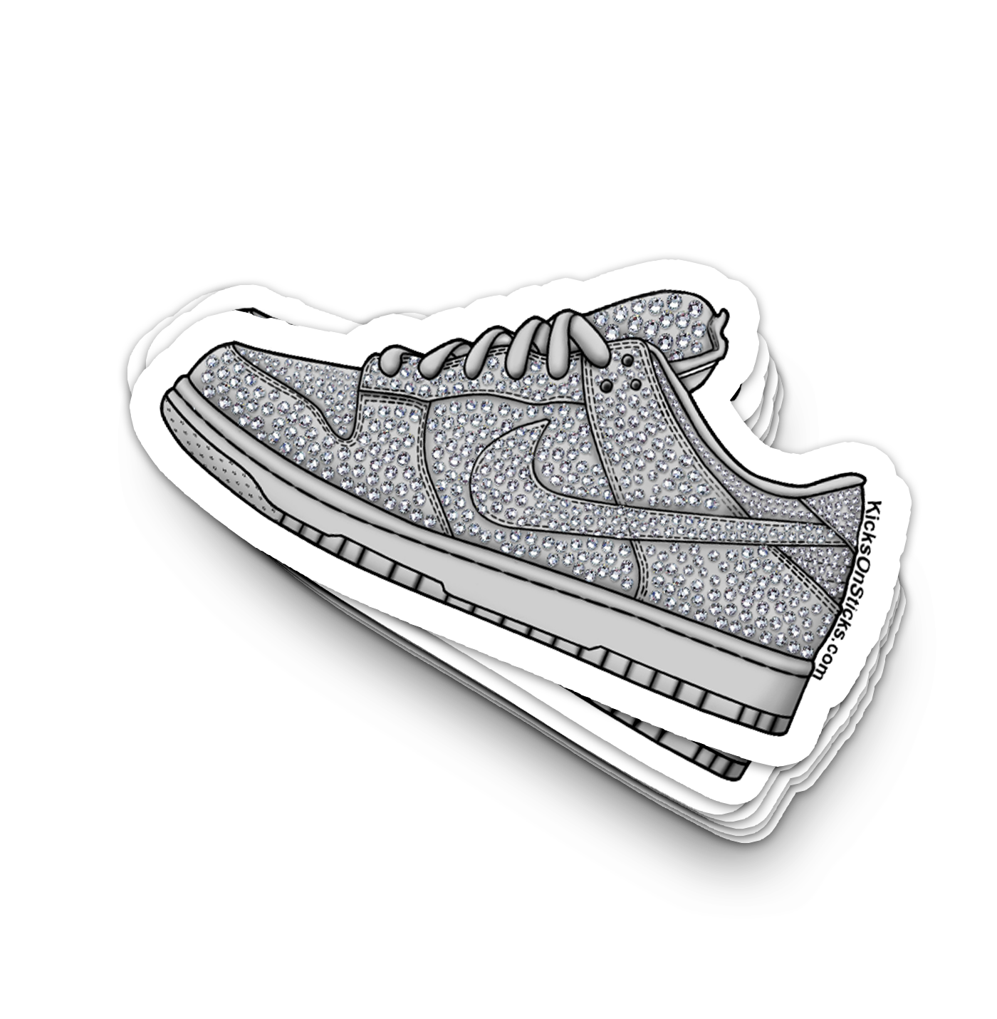 SB Dunk Low "CPFM Pure Platinum" Sneaker Sticker