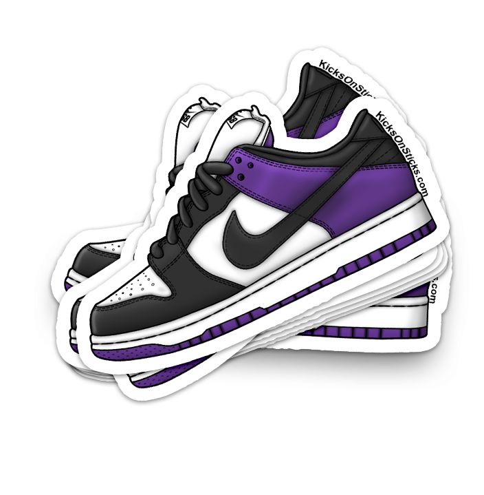SB Dunk Low "Court Purple" Sneaker Sticker