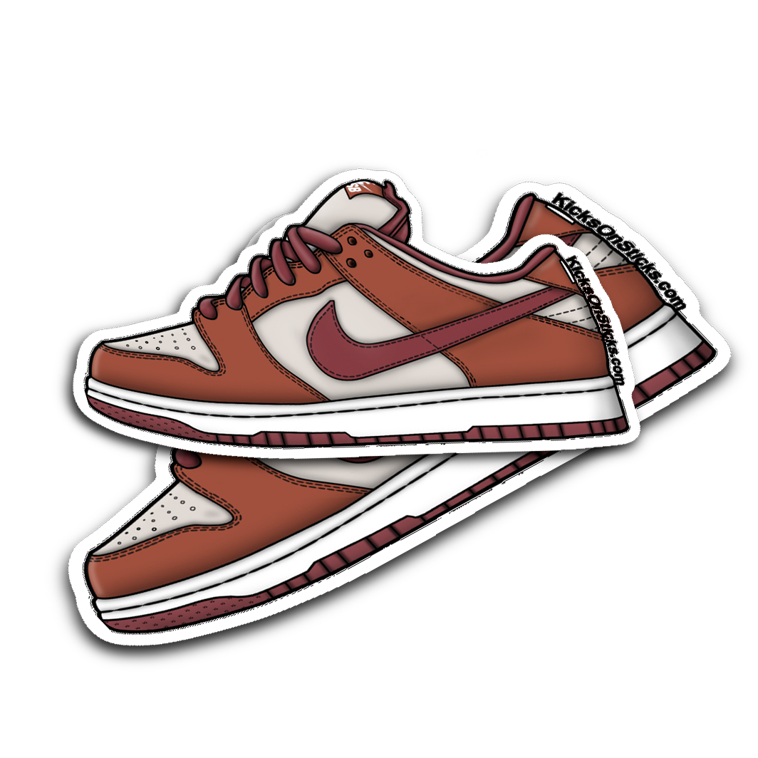 SB Dunk Low "Dark Russet" Sneaker Sticker