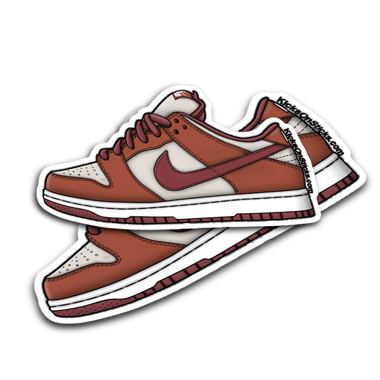SB Dunk Low "Dark Russet" Sneaker Sticker