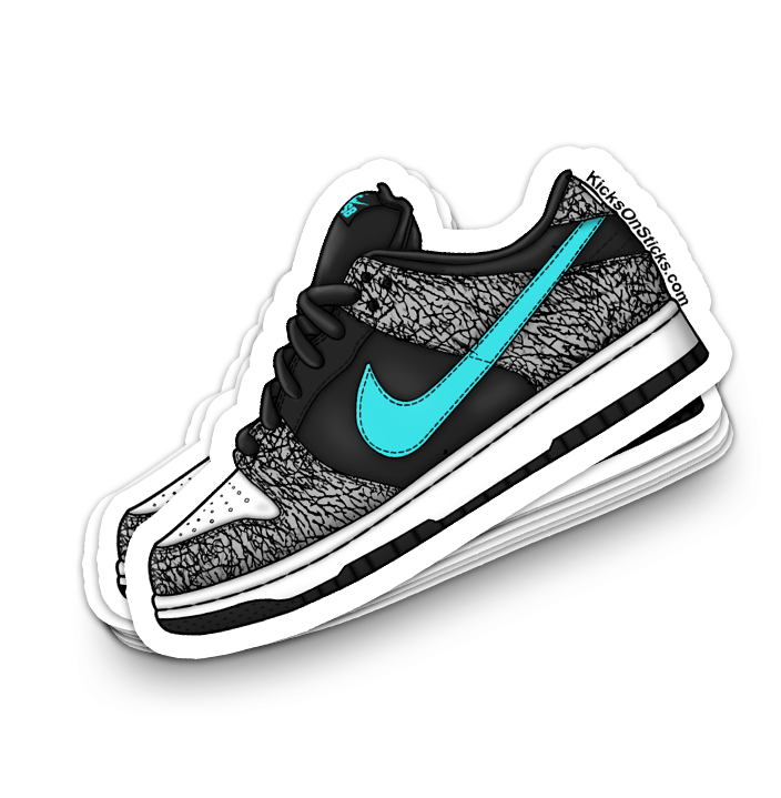 SB Dunk Low "Elephant" Sneaker Sticker