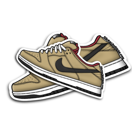 SB Dunk Low "Gold Dust" Sneaker Sticker
