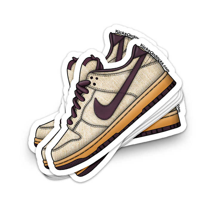 SB Dunk Low "Hemp Mahogany" Sneaker Sticker