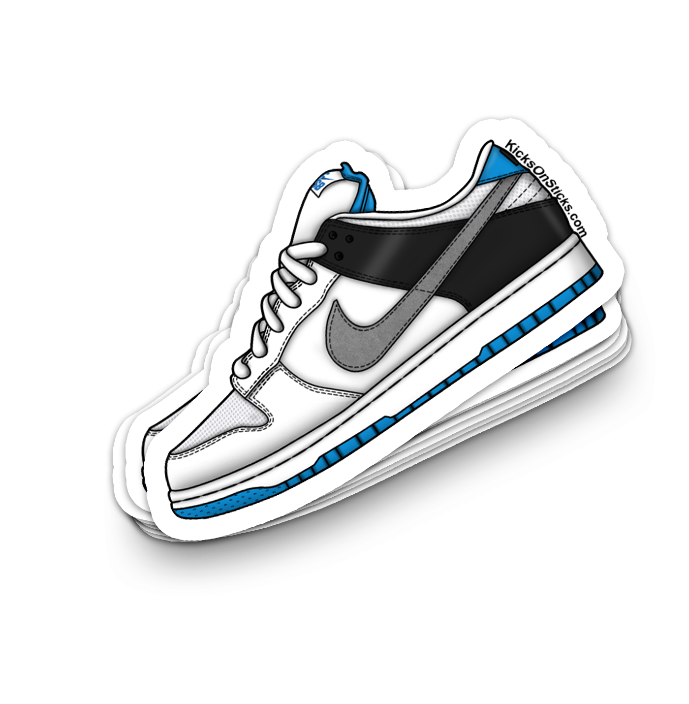 SB Dunk Low "Laser Blue" Sneaker Sticker