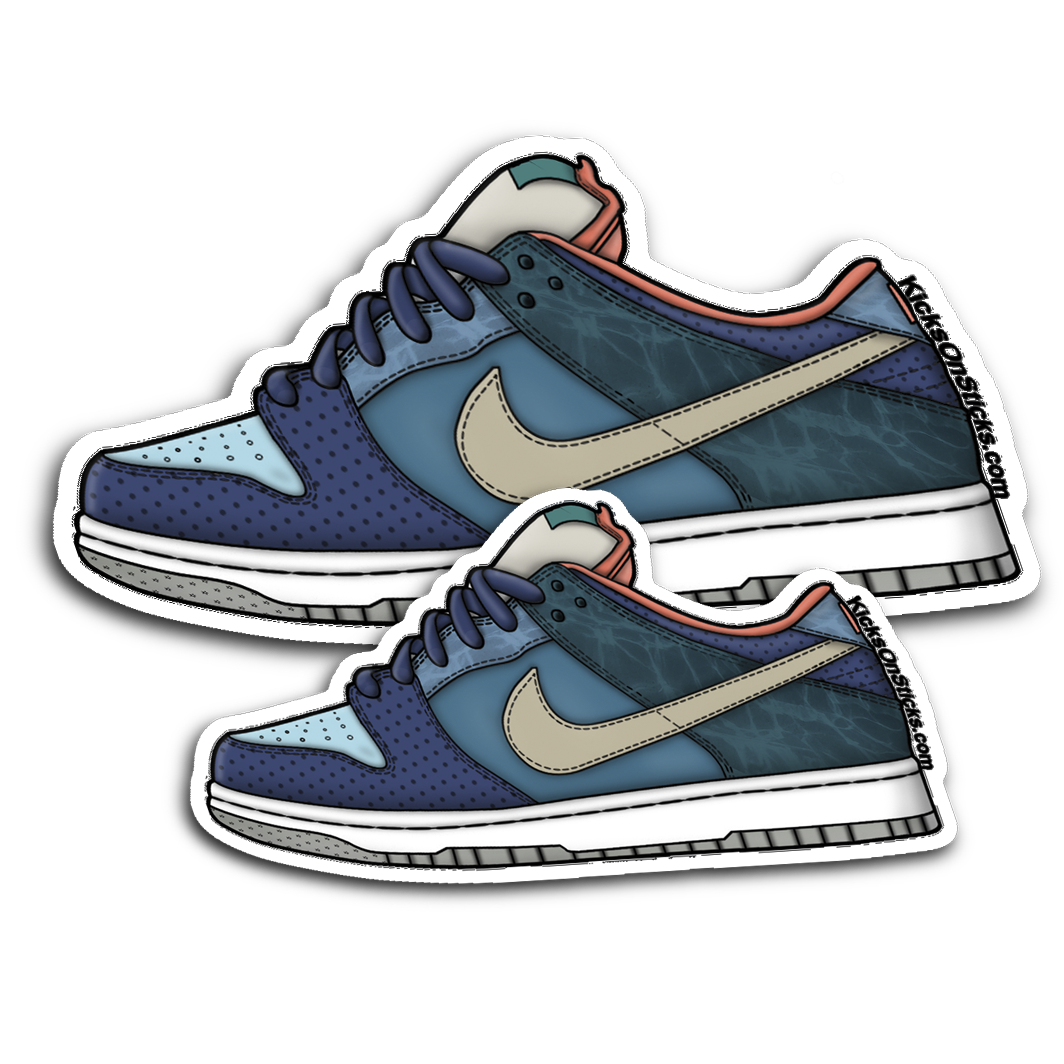 SB Dunk Low "MIA Skateshop" Sneaker Sticker