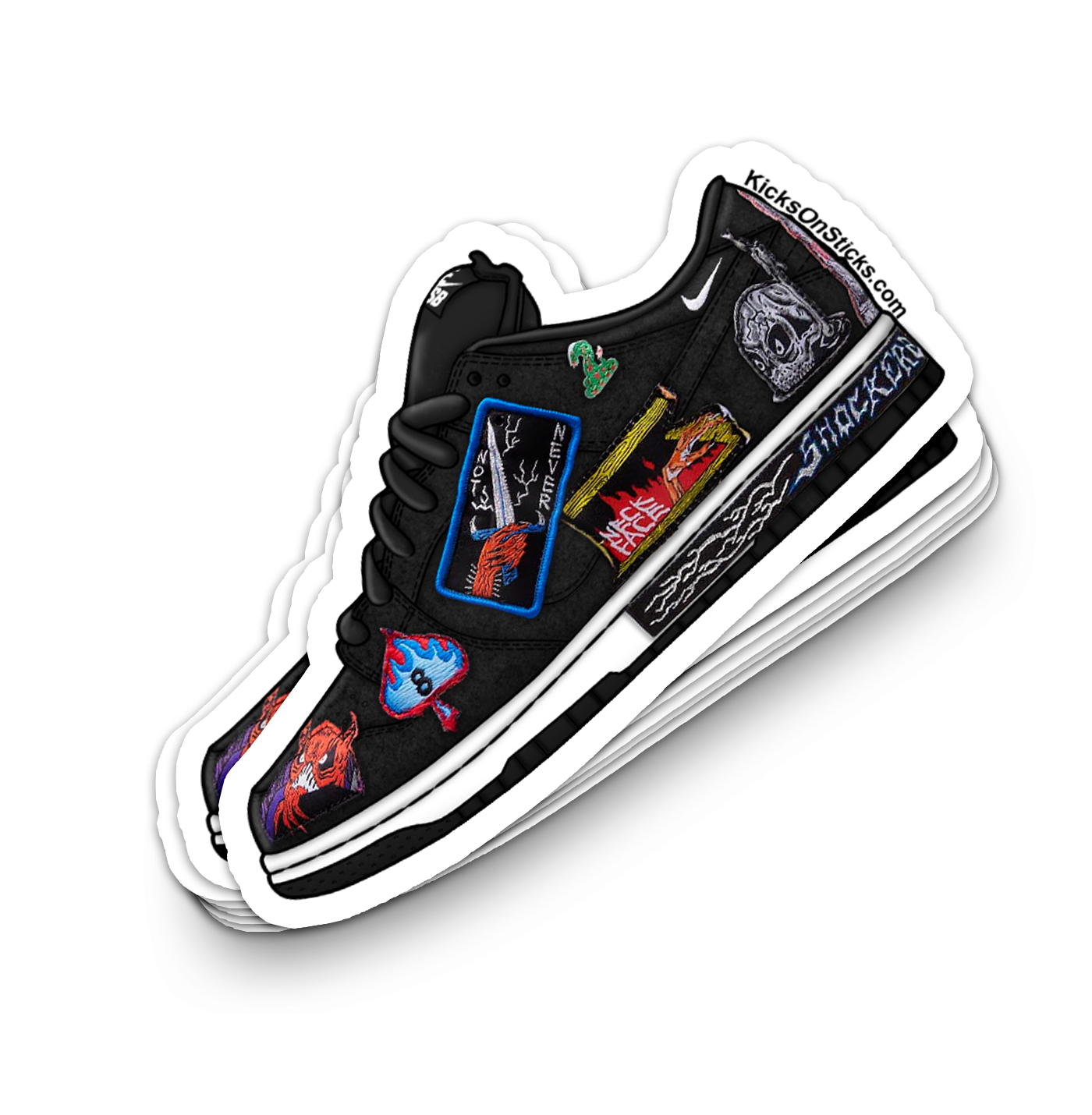 SB Dunk Low "Neckface" Sneaker Sticker