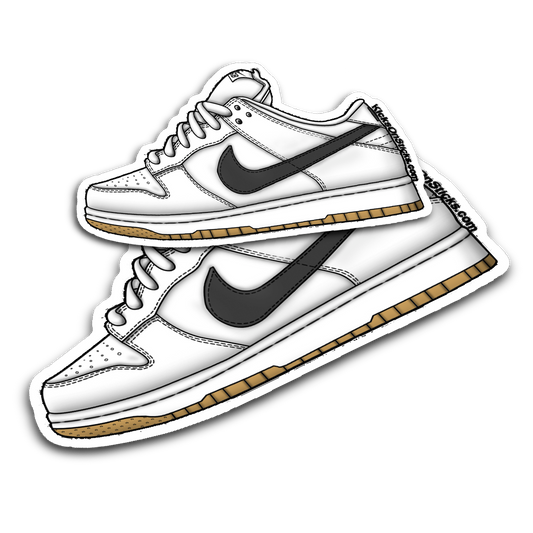 SB Dunk Low "Orange Label White" Sneaker Sticker