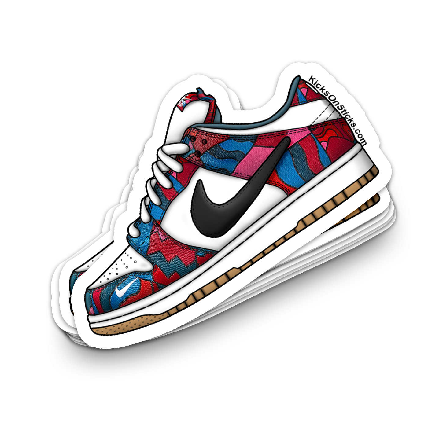 SB Dunk Low "Parra 2021" Sneaker Sticker
